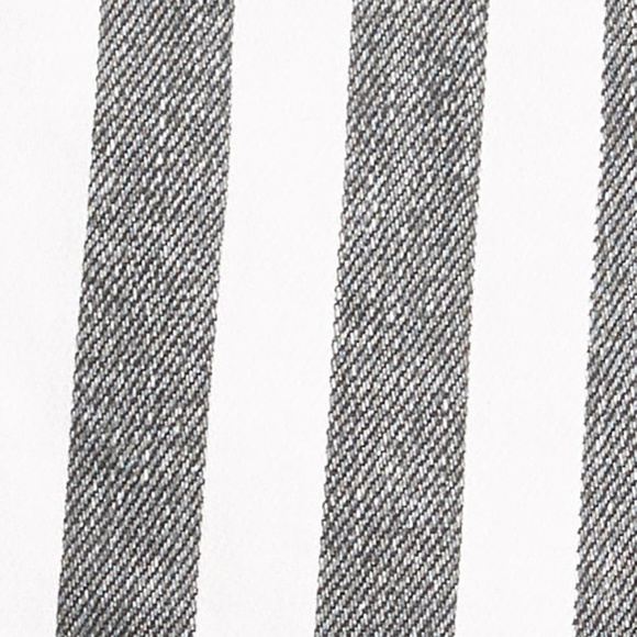 NWT $190 FRAME Le Mini Beatnik Gray and White Stripe Denim Skirt in size 25! - Picture 6 of 6